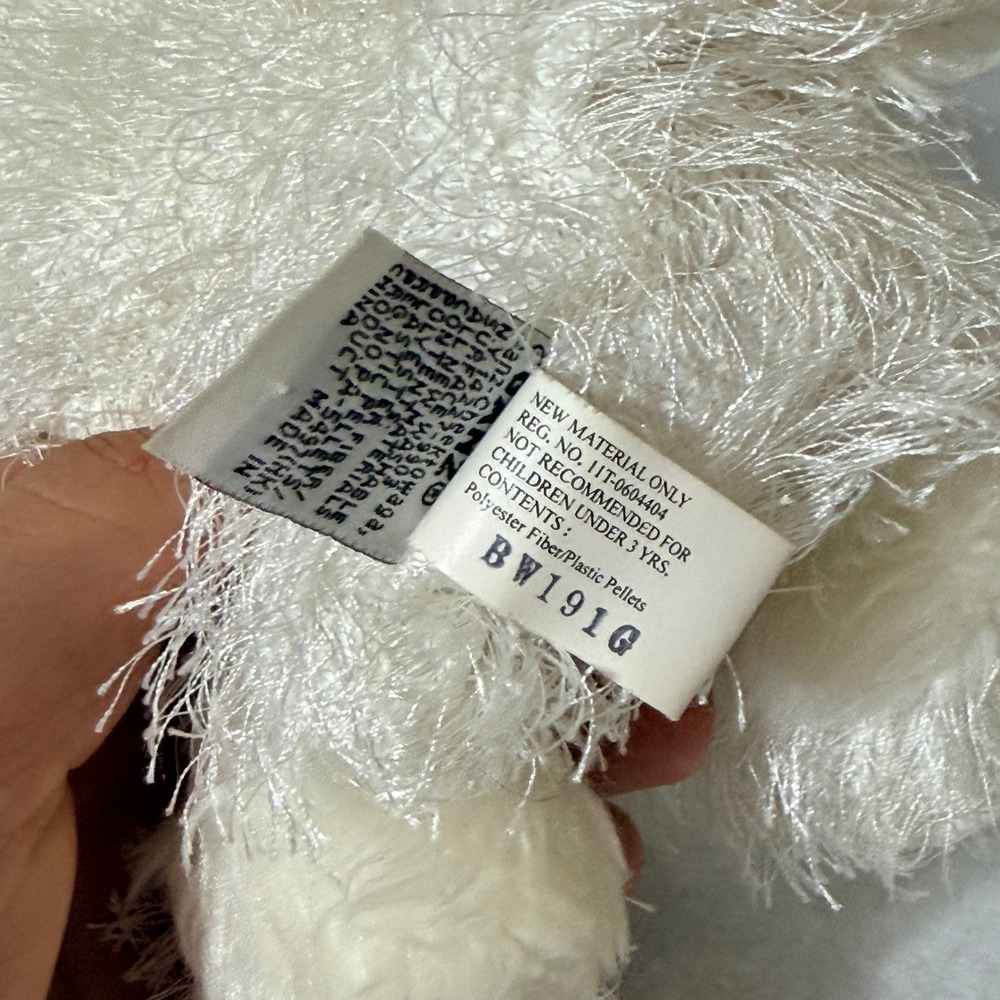 Ganz Webkinz White Poodle Plush Stuffed Animal Toy W Logo HM014 Retired - Picture 3 of 5